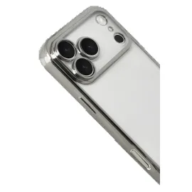 Newface Apple Iphone 17 Pro Razer Lensli Silikon - Gümüş