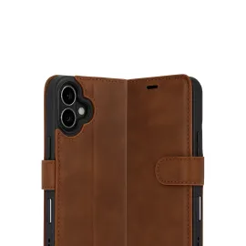 Newface Apple Iphone 17 Trend S Plus Kapaklı Kılıf - Taba