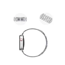 Newface Apple Watch 38mm Live Taşlı Kordon - Siyah