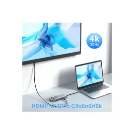 Newface Dönüştürücü 10in1 Hub SW10V - Gri