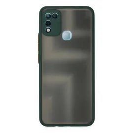 Newface İnfinix Hot 10 Play Kılıf Montreal Silikon Kapak - Yeşil