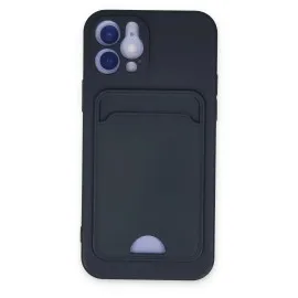 Newface Iphone 12 Kılıf Kelvin Kartvizitli Silikon - Lacivert