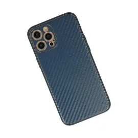 Newface Iphone 12 Pro Max Kılıf Coco Karbon Silikon - Mavi