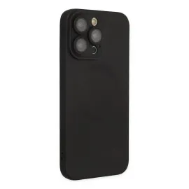 Newface Iphone 13 Pro Kılıf Moshi Lens Magneticsafe Silikon - Siyah