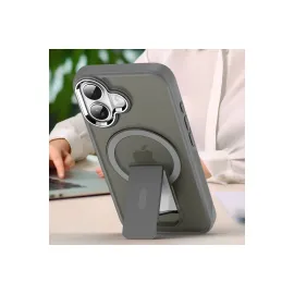 Newface Iphone 16 Plus Kılıf Tork Magsafe Standlı Kapak - Siyah