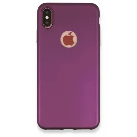 Newface Iphone Xs Max Kılıf First Silikon - Mürdüm
