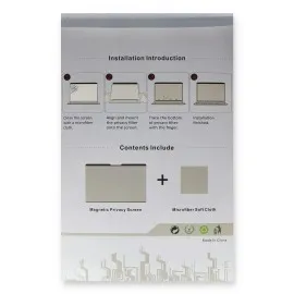 Newface Macbook Air 13.3 Macbook Manyetik Hayalet Ekran Koruyucu - Siyah