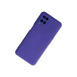 Newface Oppo A54 4G Kılıf Nano Içi Kadife Silikon - Mor