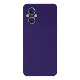 Newface Oppo Reno 7 Lite Kılıf Nano Içi Kadife Silikon - Mor