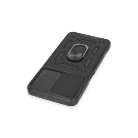 Newface Realme C35 Kılıf Pars Lens Yüzüklü Silikon - Siyah