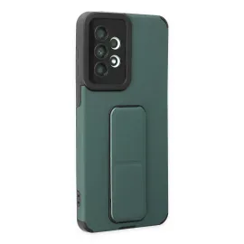 Newface Samsung Galaxy A33 5G Kılıf Mega Standlı Silikon - Yeşil