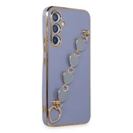 Newface Samsung Galaxy A54 5G Kılıf Esila Silikon - Gri