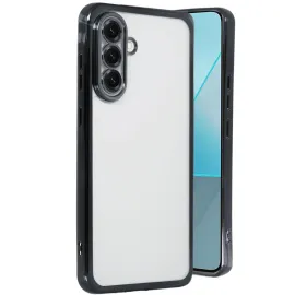 Newface Samsung Galaxy A56 Kılıf Razer Lensli Silikon - Siyah