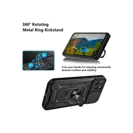 Newface Samsung Galaxy M15 Kılıf Pars Lens Yüzüklü Silikon - Gold