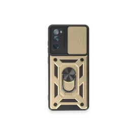 Newface Samsung Galaxy S20 Fe Kılıf Pars Lens Yüzüklü Silikon - Gold