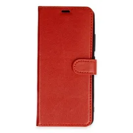 Newface Samsung Galaxy S24 Ultra Kılıf Trend S Plus Kapaklı Kılıf - Kırmızı