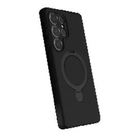 Newface Samsung Galaxy S24 Ultra Regal Magsafe Standlı Kapak - Siyah