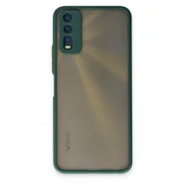 Newface Vivo Y11S Kılıf Montreal Silikon Kapak - Yeşil