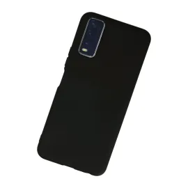 Newface Vivo Y11S Kılıf Nano Içi Kadife Silikon - Siyah