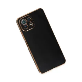 Newface Xiaomi Mi 11 Lite Kılıf Volet Silikon - Siyah