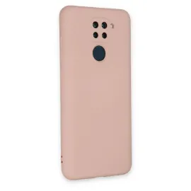 Newface Xiaomi Redmi Note 9 Kılıf Nano Içi Kadife Silikon - Pudra
