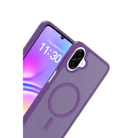 Joko Samsung Galaxy A07 Jota Magsafe Kapak - Derin Mor