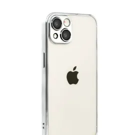 Newface Apple Iphone 15 Razer Lensli Silikon - Gümüş