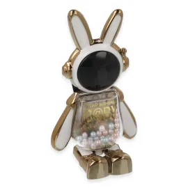 Newface Astro Stand Tavşan Astronot - Beyaz