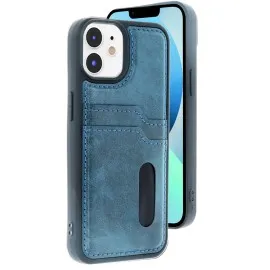 Newface Iphone 11 Kılıf Sara Kartvizitli Deri Kılıf - Lacivert