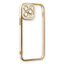 Newface Iphone 12 Pro Kılıf Liva Lens Silikon - Beyaz