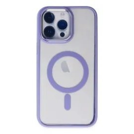 Newface Iphone 14 Pro Kılıf Room Magneticsafe Silikon - Lila