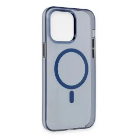 Newface Iphone 14 Pro Max Kılıf Tron Şeffaf Magsafe Kapak - Mavi