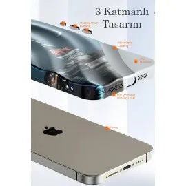 Newface Iphone 15 Pro Kılıf Crew Desenli Kapak - Çiçek