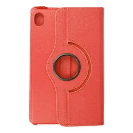 Newface Lenovo Tab M8 Kılıf 360 Tablet Deri Kılıf - Kırmızı