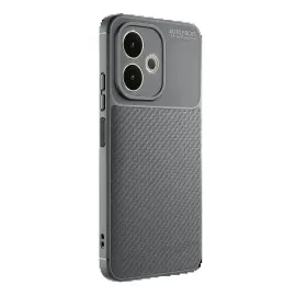 Newface Oppo A5 Pro 4G Kılıf Auto Focus Karbon Kapak - Gri