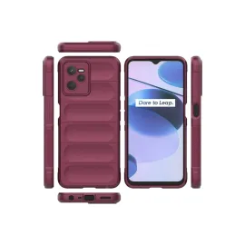 Newface Realme C35 Kılıf Optimum Silikon - Bordo