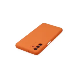 Newface Samsung Galaxy A04S Kılıf Nano Içi Kadife Silikon - Turuncu