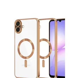 Newface Samsung Galaxy A07 Kross Magneticsafe Kapak - Çöl Titanyum