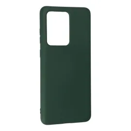 Newface Samsung Galaxy S20 Ultra Kılıf Nano Içi Kadife Silikon - Koyu Yeşil