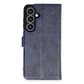 Newface Samsung Galaxy S24 Fe Kılıf Trend S Plus Kapaklı Kılıf - Lacivert