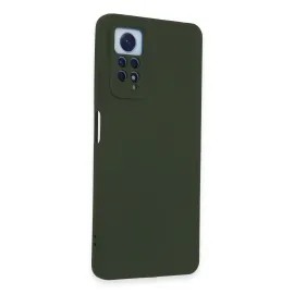 Newface Xiaomi Redmi Note 12 Pro 4G Kılıf Nano Içi Kadife Silikon - Koyu Yeşil