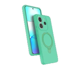 Newface Xiaomi Redmi Note 14 4G Regal Magsafe Standlı Kapak - Yeşil