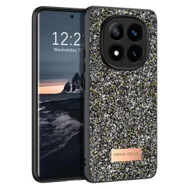 Onegif Xiaomi Redmi Note 14 Pro 4G Bright Simli Kapak - Gümüş