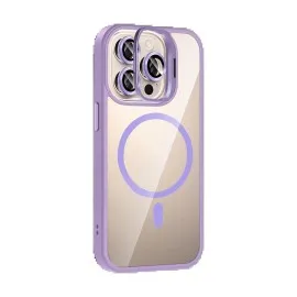 Joko Apple Iphone 14 Pro Max Remim Lensli Magsafe Standlı Kapak - Lila