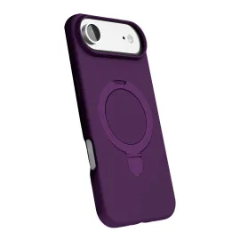 Newface Apple Iphone 17 Air Regal Magsafe Standlı Kapak - Derin Mor