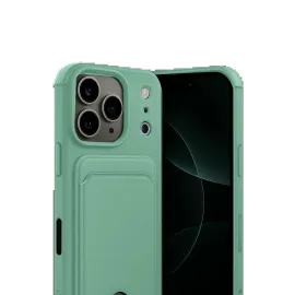 Newface Apple Iphone 17 Pro Max Kelvin Kartvizitli Silikon - Açık Yeşil