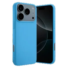 Newface Apple Iphone 17 Pro Max Nano Içi Kadife Silikon - Mavi