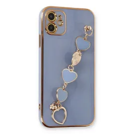 Newface Iphone 12 Kılıf Esila Silikon - Gri