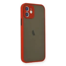 Newface Iphone 12 Mini Kılıf Montreal Silikon Kapak - Kırmızı