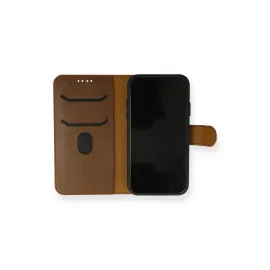 Newface Iphone 13 Mini Kılıf Trend S Plus Kapaklı Kılıf - Taba